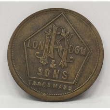 GREAT BRITAIN UK . ONE 1 SHILLING / SIXPENCE . TOKEN . LONDON and SONS